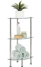 3 tier metal shelf glass for sale  Milan