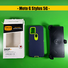 Funda Moto G Stylus 5G 2021: DOBLE CAPA con soporte | Azul/Verde | NUEVA. Caja abierta segunda mano  Embacar hacia Argentina