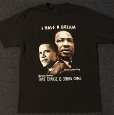 Vtg Barack Obama Martin Luther King I Have A Dream Shirt L Black History MLK Rap for sale  Shipping to South Africa