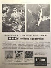 Aire acondicionado defensa comercial Trane La Crosse WI anuncio impreso vintage 1952 segunda mano  Embacar hacia Argentina