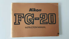 Nikon fg20 english usato  Pieve Fissiraga