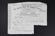 Certificado Old Share - The Purified Flock And Bedding Company década de 1950 segunda mano  Embacar hacia Mexico
