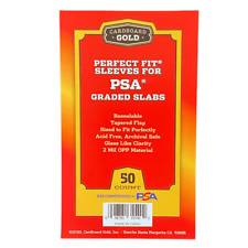 50x NEW Perfect Fit Sleeves for PSA Graded Slabs - Cardboard Gold - Fast Ship for sale  Canada