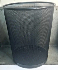 Malha de arame de metal redonda preta cesto de lixo lata de lixo escritório casa qualquer cômodo estudante, usado comprar usado  Enviando para Brazil