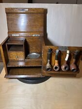 Early 1900’s Walnut Tobacco Pipe Display Cabinet  for sale  Oxnard