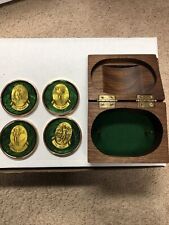 golf coasters wooden box for sale  Deerfield