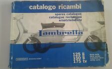 Catálogo de repuestos vintage Lambretta 125/150/175 TV inocente  segunda mano  Embacar hacia Argentina