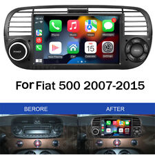 Per Fiat 500 2007-2015 7" Autoradio Android 12 GPS Navi BT WIFI RDS CarPlay MP5, używany na sprzedaż  Wysyłka do Poland