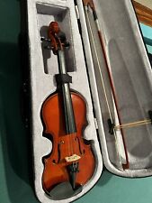 Violino acústico infantil 5-7 tamanho 1/4 natural + estojo + arco + resina comprar usado  Enviando para Brazil