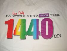 TECH T-Shirt Epson Printer "can only see it in Epson color"  1440 DPI" Vintage for sale  Shipping to South Africa