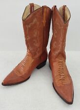 Botas masculinas Rudel Rogers USA13E Mex 32EE cor sela avestruz cowboy faroeste  comprar usado  Enviando para Brazil