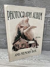 Álbum de fotografías navideñas Norman Rockwell y caja de memoria almacenamiento de imágenes sin usar segunda mano  Embacar hacia Mexico