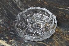 Cenicero de vidrio tallado en cristal, patrones estrella. Años 70 vintage segunda mano  Embacar hacia Argentina