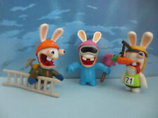 ADORABLE LOT OF 3 FIGURES LES RABBINS CRETINS +/- 6cm for sale  Shipping to South Africa