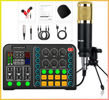 Kit completo de grabación de estudio para auriculares domésticos mezclador micrófono condensador para música segunda mano  Embacar hacia Mexico