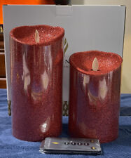 Conjunto de 2 velas de glitter vermelho efeito chama real Luminaria com controle remoto comprar usado  Enviando para Brazil