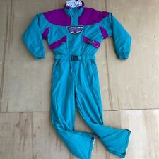 Kastle Ski Suit Blue Sz 48 Vintage 80s 90s Retro One Piece Snow Bib Snowsuit for sale  San Jose