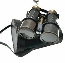 Brass binocular leather for sale  Shipping to Ireland
