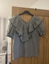 Gingham blouse size for sale  PRESTATYN