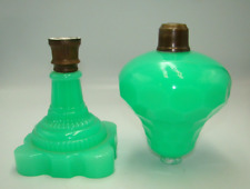Lâmpada antiga a óleo convertida em favo de mel verde jade corte jadita comprar usado  Enviando para Brazil