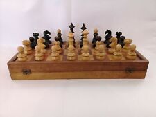Österreichische Schachspiel Antique Coffeehouse Chess set with board. segunda mano  Embacar hacia Argentina