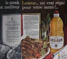 Publicité steak lesieur d'occasion  Compiègne