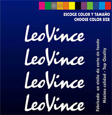 4 x Sticker Vinilo - LeoVince - Pegatinas Vinyl Aufkleber Moto Sponsor  comprar usado  Enviando para Brazil