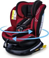 Used, Reecle 360 Swivel ISOFIX Car Seat for Group 0+1/2/3 Red for sale  Shipping to South Africa