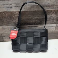 Used, Harveys Original Seatbeltbag  Small Black Woven Purse Bag for sale  Shipping to South Africa