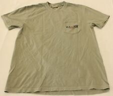 Old Row Unisex Adult's S/S Outdoors Shells Pocket Tee JL3 Green Medium for sale  Shipping to South Africa