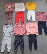 Usado, Paquete masivo Bebé Niña Prendas 6-9 meses manga larga superior Pantalones Set Jumper segunda mano  Embacar hacia Spain