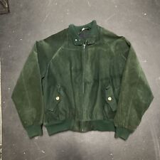 Men’s luxury green suede bomber jacket Authentic Imports Size Xl Plaid Lined VTG for sale  Shipping to South Africa