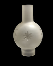 Boccia Lampadario ricambio di vetro bianco per Lampada Lume Vintage Foro 5,1 cm, usato usato  Catania