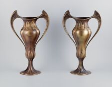 Auguste Delaherche (1857-1940). Par de vasos grandes de bronze Art Nouveau. comprar usado  Enviando para Brazil