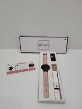 Reloj inteligente para mujer dorado blanco rosa I50 impermeable con pantalla táctil segunda mano  Embacar hacia Argentina