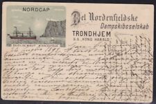 1898 norvegia cartolina usato  Milano