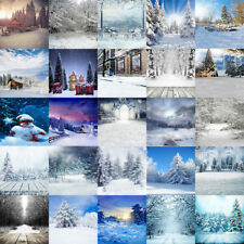 Studio Photography Backdrop Winter Photo Background Snow Forest for sale  Shipping to South Africa