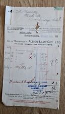 1909 antique invoice for sale  WAKEFIELD