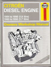Citroen Diesel 1.7 y 1.9 litros 1984-90 Manual de Taller - Modelos Visa C15 y BX segunda mano  Embacar hacia Argentina