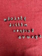letterpress alphabet for sale  GLASTONBURY