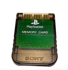 Cartão de memória original Sony PS1 PlayStation 1 OEM oficial 1mb cinza claro fumaça comprar usado  Enviando para Brazil