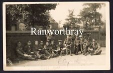 RP  WW1 E COMPANY 1/6 NORFOLK REGIMENT A HITCHEN REAL PHOTO NORTHWICH c1914 , used for sale  NORWICH