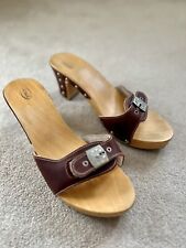 Scholl heeled wooden for sale  BISHOP'S STORTFORD