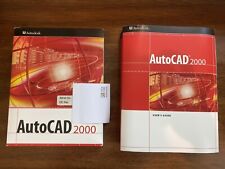 AutoCAD 2000 Oprogramowanie 2 płyty Serial Key Broszury Podręcznik użytkownika CD Klucz Auto CAD na sprzedaż  Wysyłka do Poland
