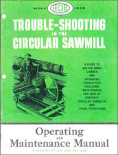 Trouble-Shooting in the Circular Sawmill, by R. Hoe & Co., 1957 - reprint, used for sale  Mebane