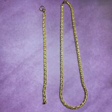 Gold tone necklace for sale  PONTYCLUN