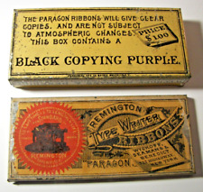 Cinta de máquina de escribir de anuncios extra raros REMINGTON 1910 banda de color lata #7 segunda mano  Embacar hacia Argentina