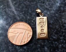 gold ingot pendant for sale  HULL