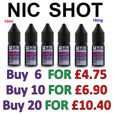 Nicotine shots 18mg for sale  DEESIDE