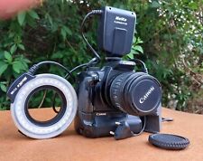 Używany, Canon 350D Camera PLUS Meike FC100 LED ring PLUS Canon BG-E3 Battery Grip + bag na sprzedaż  PL